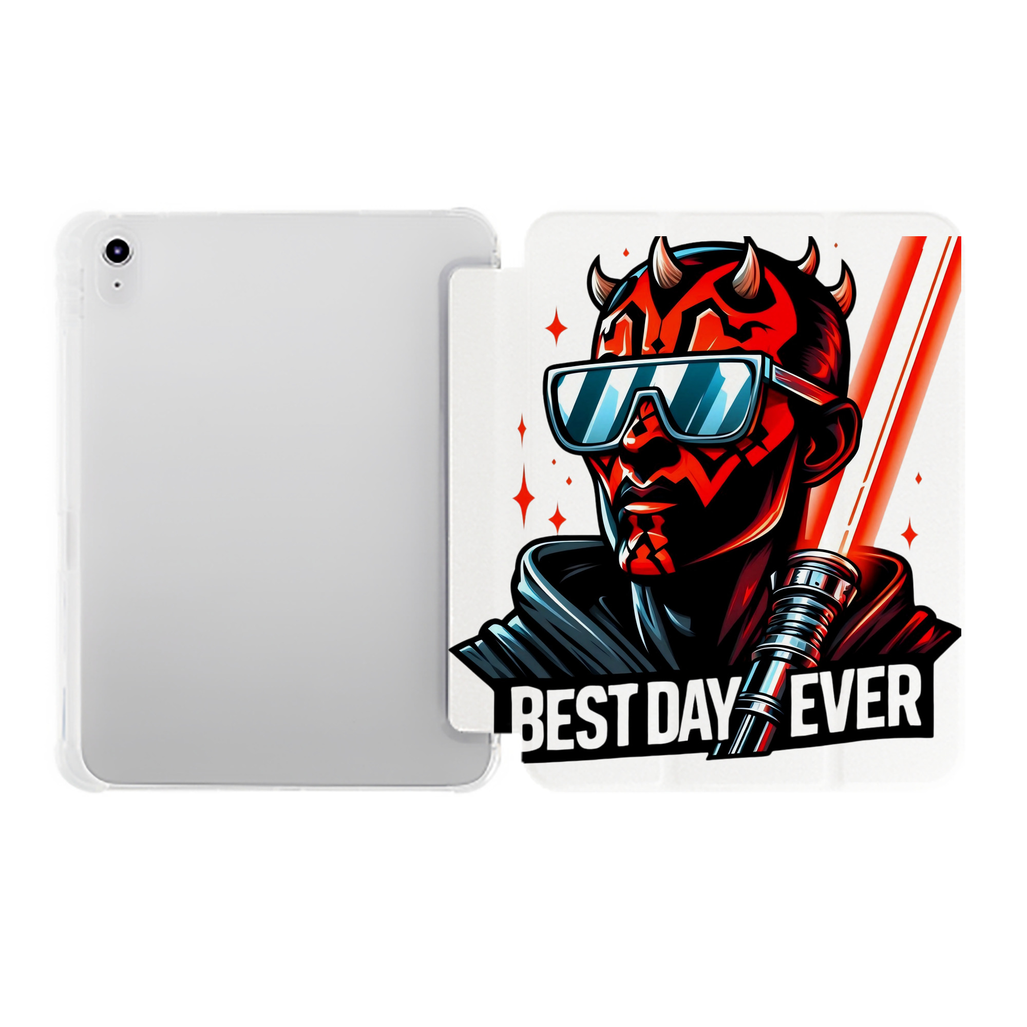 （画像用） スター・ウォーズ Star Wars IPad ケース ペン収納付き 三つ折りスタンド PUレザー×シリコン 対応機種9.5/10.5/10.9インチ